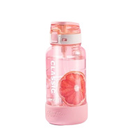 希乐水杯1.0L便携大容量吸管杯XL-2516-1.0莫兰迪粉