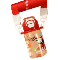 希乐水杯600ml大容量双饮杯XL-2530-600ml草莓红