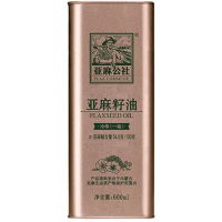 亚麻公社亚麻籽油易储存凉拌伴侣坚果香味油体金黄600ml