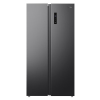 美的冰箱562L双开门冰箱炭灰-月夜BCD-562WKPM(E)