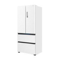 美的冰箱523L深冷锁鲜四开门冰箱曦云白MR-550WUFIPZE