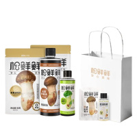 松鲜鲜调味品金标松茸酱油家家安享温暖礼490ml+520g