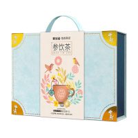 塞翁福参饮茶礼盒碧天蓝茶茶养你茶汤清甜清爽解腻80g