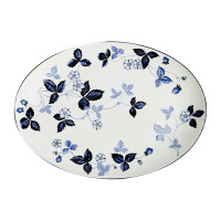 WEDGWOOD椭圆盘30cm野草莓墨蓝1074262