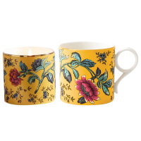 WEDGWOOD马克杯270ml*2黄色绮想骨瓷咖啡杯