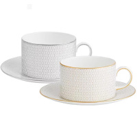 WEDGWOOD杯碟礼盒200ml*2几何1063184GP
