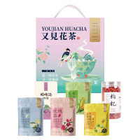 姚朵朵食品礼盒玉米须茶金银花甲级枸杞洛神花茶又见花茶420g