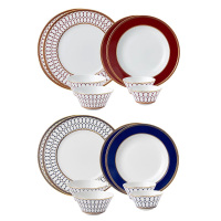 WEDGWOOD餐具套组8头金粉年华两人食(颜色随机)