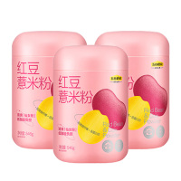 五谷磨房红豆薏米粉薏仁粉减肥代餐粉饱腹速食早餐546g*3罐