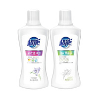 超能漂净液去渍去黄亮白衣物彩衣漂600g+白衣漂600g