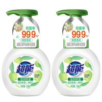 超能洗手液泡沫抑菌消毒易冲洗(滋润保湿)258ml*2瓶