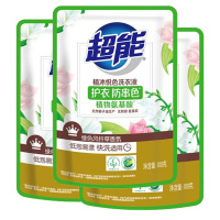 超能洗衣液植沐悦色护衣防串色柔软持久留香100g*3袋
