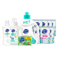 超能柔护洗衣组合护衣留香洗衣液皂漂净液泡洗粉6120g