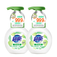 超能洗手液泡沫抑菌消毒易冲洗258ml*2瓶(味道随机)