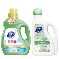 超能洗衣组合去渍护衣护理液2.5kg(风铃草)+洗衣液3kg