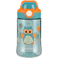 杯具熊塑料杯400ml猫头鹰鸭嘴吸管杯系列XY008-400