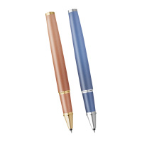 派克圆珠笔IM轻蜜橙金恬静蓝白夹色彩哲学系列宝珠笔(颜色随机)