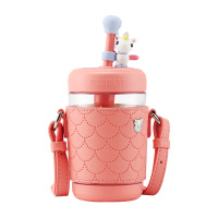 杯具熊塑料杯550ml户外便携独角兽冷萃杯LCB001-550