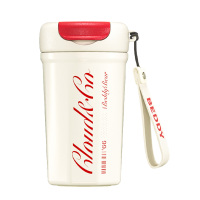 杯具熊保温杯400ml清爽白都市杯系列TT352-400