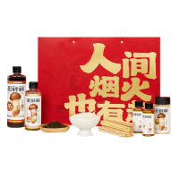 松鲜鲜调味料酱油金骏眉开门七件事调味礼盒1105g+700ml