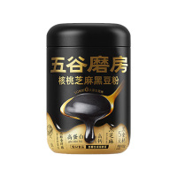 五谷磨房核桃芝麻黑豆粉黑芝麻糊米糊低GI速食早餐代餐粉600g