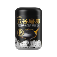 五谷磨房核桃芝麻黑豆粉冲泡代餐粉无糖五黑粉(0糖款)600g