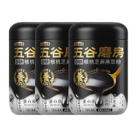 五谷磨房核桃芝麻黑豆粉代餐粉无糖五黑粉(0糖款)600g*3罐