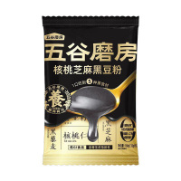 五谷磨房核桃芝麻黑豆粉黑芝麻糊低GI即食早餐代餐粉160g