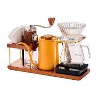 果兹咖啡器皿套餐1050ml拾光集简约设计不锈钢GZ-F03