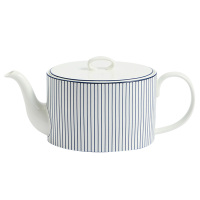 WEDGWOOD茶壶940ml蓝调几何条纹白1079068