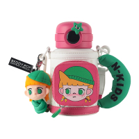 杯具熊保温杯480ml便携显温水杯优等生RT110-480