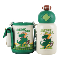 杯具熊保温杯60ml大容量吸管杯勇气恐龙RT114-600