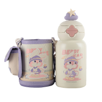 杯具熊保温杯60ml大容量吸管杯不锈钢卡哇兔RT114-600
