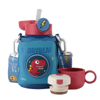 杯具熊保温杯630ml不锈钢便携闪电恐龙RT107-630