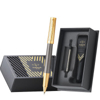 派克宝珠笔高端签字笔3D花纹金属材质笔身精英先锋系列尊享礼盒装