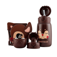 杯具熊保温杯530ml吸管水壶小鹿三盖RT106-530