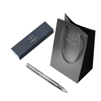 派克圆珠笔商务办公轻奢精致签字笔IM色彩哲学系列平静灰白夹宝珠笔