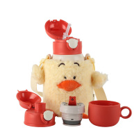 杯具熊保温杯530ml游泳鸭熊抱儿童杯系列RT106-530