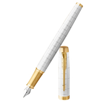 派克钢笔商务办公高端精质签字笔不锈钢笔尖IM明镜白金夹墨水笔