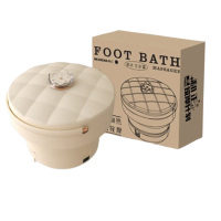 和正足浴器恒温加热脚动按摩脚动滚轮随心收纳恒温无线HZ-Z1