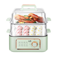 山本电蒸锅10L多功能三层蒸煮炖一体可拆卸蒸架S-ZG202