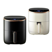 山本空气炸锅4.2L不粘涂层大容量液晶智能全自动6958TS