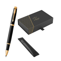派克圆珠笔书写顺滑威雅XL入门级黑色金夹宝珠笔23PU笔套礼盒