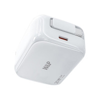 W&P充电器30W伸缩线快充套装小巧白色TYH-30178