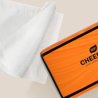 植护抽纸4层90抽*12包悦色橙触感柔软ZH640N12