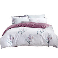 梦洁床品套装四件套自然好眠双面设计抗菌纯棉梦·夜百合200*230