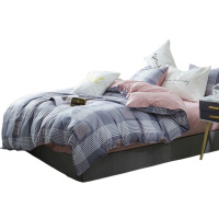 梦洁床品套装四件套柔软亲肤百搭美颂磨绒印花清浅时光200*230