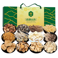 宫粮干货黑木耳虫草花猴头菇鹿茸菇茶树菇香菇菌御山海1180g