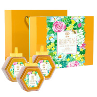 宫粮蜂蜜味甜纯正稠如凝脂色泽清透光亮如油蜜颜蜜韵蜂蜜礼盒750g