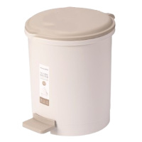 茶花垃圾桶28cm圆形大容量常规款脚踏卫生桶带盖1501